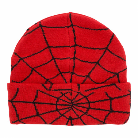 Spider-Man Mask Cuff Knit Beanie